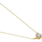 [VIH Vendome Aoyama] Necklace K18 yellow gold diamond 0.20ct single stone GGVN007840DI