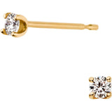 [Vendome Aoyama] Earrings K18 Yellow Gold 1 Piece Quatre AGVA0982 DI