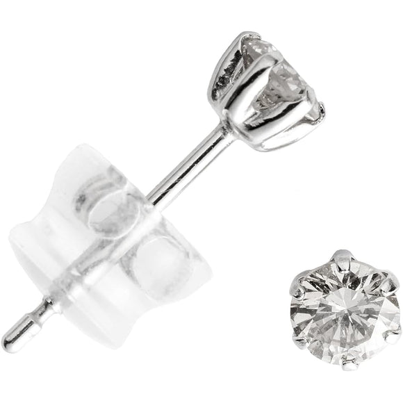 [Sophias & D.] Platinum Natural Diamond Earrings 0.3 carat (0.15ct✕2) PT900 Gem Identification Card Made in Japan 770-111