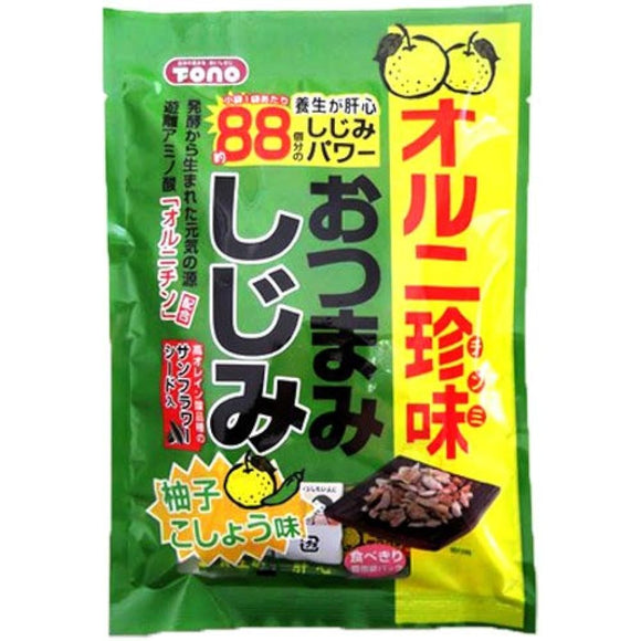 Tono Snacks Shijimi Yuzu Pepper, 1.8 oz (50 g) x 5 Bags