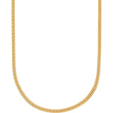 [Fairy Cullet] 18K Gold Necklace K18 8-sided T Kihei Chain Made in Japan Certification Stamp 10g 40cm Middle Clasp