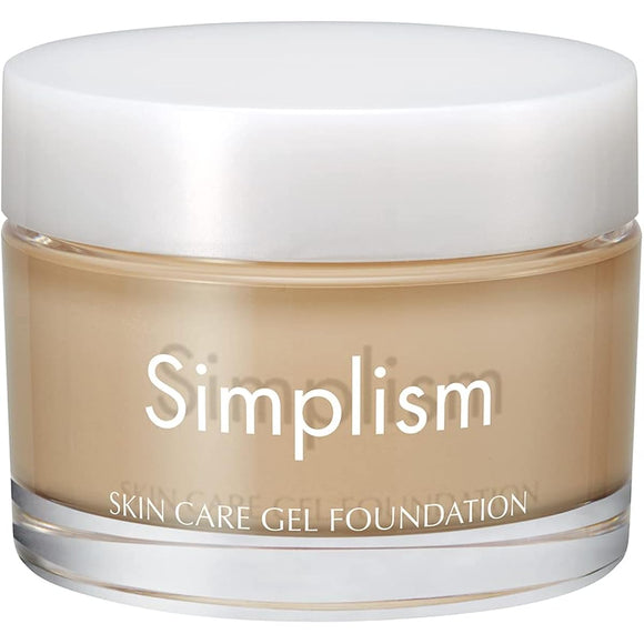 Simple Prism Skin Care Gel Foundation TA Natural Beige Pore and Sebum Cover SPF50+ PA+++ Contains Collagen and Hyaluronic Acid 36g Made in Japan Official Z183022