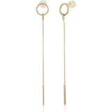 [Vendome Aoyama] [Kengo Kuma + MA,YU] K10 Yellow Gold Pasta Chain Earrings [Kengo Kuma] KMJA0106 Yellow Gold