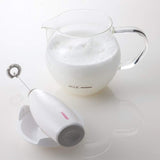 HARIO Cute Milk Whisk Creamer Coffee Glass Set