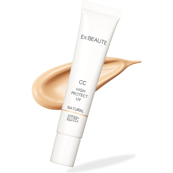 Exbeaute SPF50+ makeup base CC cream Made in Japan CC High Protect UV 30g Natural color BB cream Foundation No UV absorbers Beauty ingredients