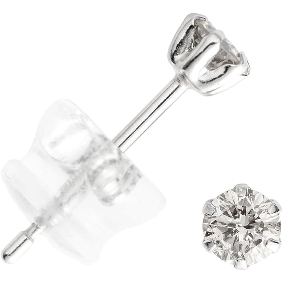 [Sophias & D.] Platinum Natural Diamond Earrings 0.2 carat (0.1ct✕2) PT900 Made in Japan 308-705