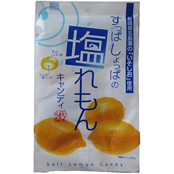 Matsuya Seika Salt Lemon Candy 3.5 oz (100 g) x 10 Bags