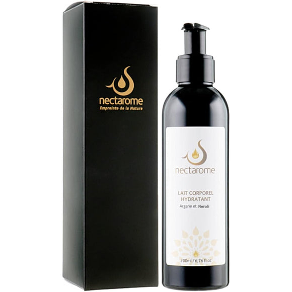 NECTAROME Argan Oil Body Milk (Moisturizing Body Lotion) Neroli 200ml [Anti-oxidation Light-proof Bottle] [Ecocert/USDA Organic Certified] [Experience the Effects of Moroccan Beauty]