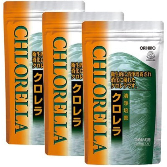 Orihiro clean cultured chlorella 900 grains x 3 sets