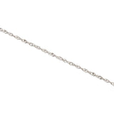 [Fairy Cullet] White Gold Necklace K18WG Screw Chain 40cm (Width 0.9mm Approx. 0.8g)