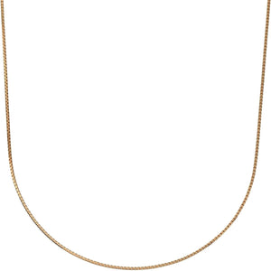 [Fairy Cullet] Pink Gold Necklace K18PG Venetian Chain 45cm (Pin Type Adjuster 0.7mm Width Approx. 1.8g)