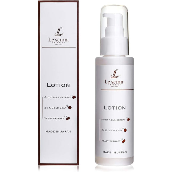 Lucion Beaute Lotion, Light Type, 100ml, Contains Pure Gold Leaf, CICA Gotu Kola Herb Extract, and Yeast, Made in Japan