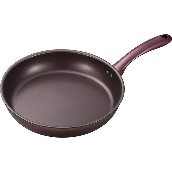Kyocera CFF-G28A-BBR Coated Frying Pan, 11.0 inches (28 cm), CERAFORT, Gas Stove, Specialty, Ceramic, Diamond