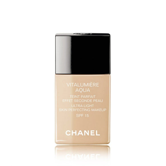 Chanel Vitalumiere Aqua Ultra Light Skin Perfecting Makeup, SPF 15, Beige Sable 30 - 1 oz bottle