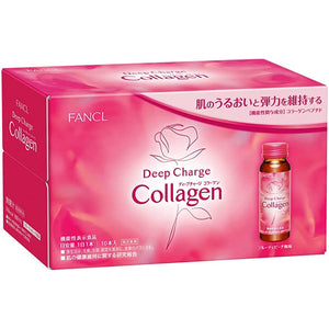 FANCL New Deep Charge Collagen Drinks, Pack of 10 (About 10 Days)