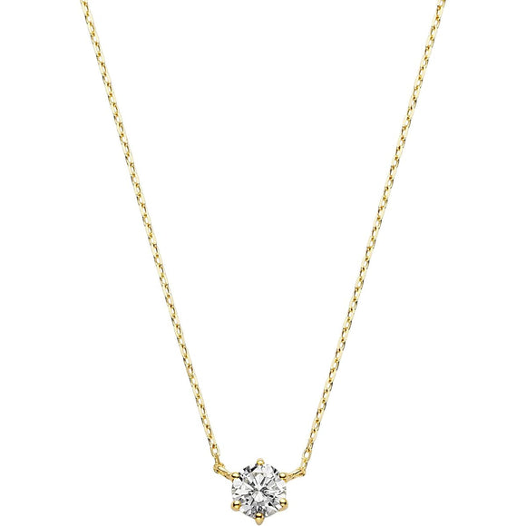[VIH Vendome Aoyama] Necklace K18 yellow gold diamond 0.20ct single stone GGVN007840DI