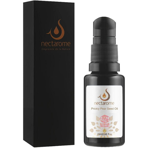 NECTAROME Organic Prickly Pear Oil 20ml [Oxidation-resistant light-proof bottle, unrefined, 100% purity] [Organic certified Ecocert, USDA] [Experience the effects of Moroccan beauty]