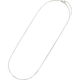 [Fairy Callet] White Gold Necklace K18WG Venetian Chain (Slide Adjuster 0.7mm Width 45cm)