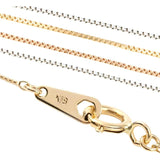 OKKO Venetian Chain Necklace Chain Only Women's K18 Thin Width 0.45mm Yellow Gold 40cm