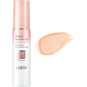 ACSEINE Super Sun Shield Bright Veil SPF50+ PA++++ (Sunscreen Base Cream) 22g 01 (Pink Beige)