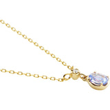 [VIH Vendome Aoyama] Necklace K10 Yellow Gold Birthday Stone Tanzanite Diamond [December Birthstone] GJVN040440TA