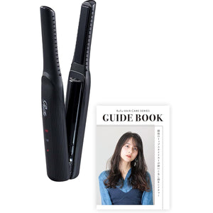 ReFa FINGER IRON with Original Guidebook (Black) MTG Mini Hair Iron Cordless