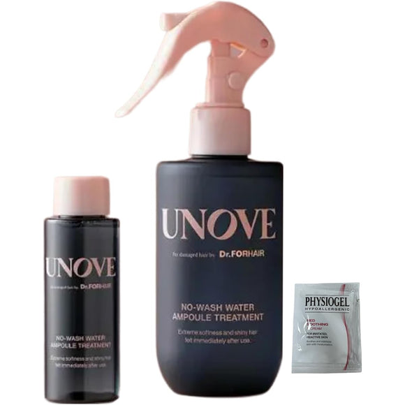 [UNOVE] UNOVE No Wash Water Ampoule Treatment 200ml + 50ml Gift Plan (Spray Hair Pack) + Physiogel Red Sliding Sample 5ml Korean Cosmetics, Hair Care