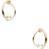 VA Vendome Aoyama Earrings K10 Yellow Gold Freshwater Pearl GAVA0353 PF