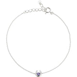 [Vendome Aoyama] Bracelet K10 White Gold Tanzanite Birthstone [December Birthday] AJBB4103LSTA