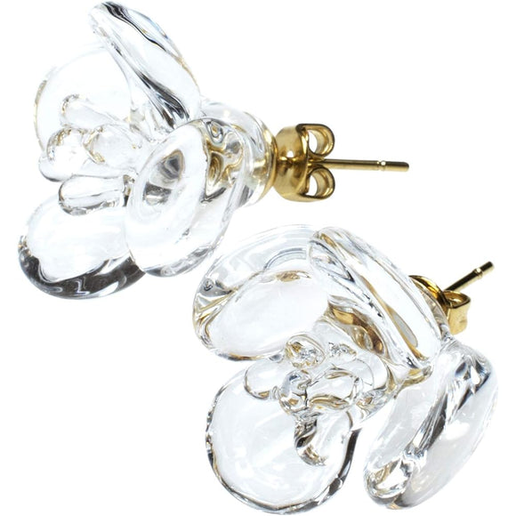 HARIO Lampwork Factory Earrings Camellia C HAP-TB-001