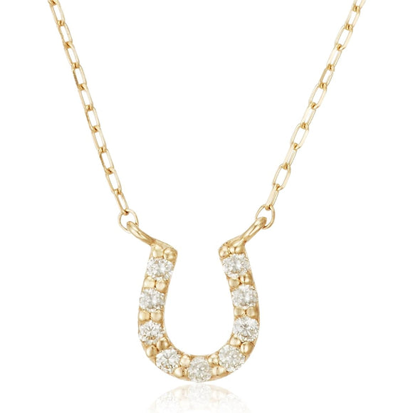 [VIH Vendome Aoyama] Necklace K10 Yellow Gold Diamond Horseshoe GJVN033640DI