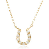 [VIH Vendome Aoyama] Necklace K10 Yellow Gold Diamond Horseshoe GJVN033640DI