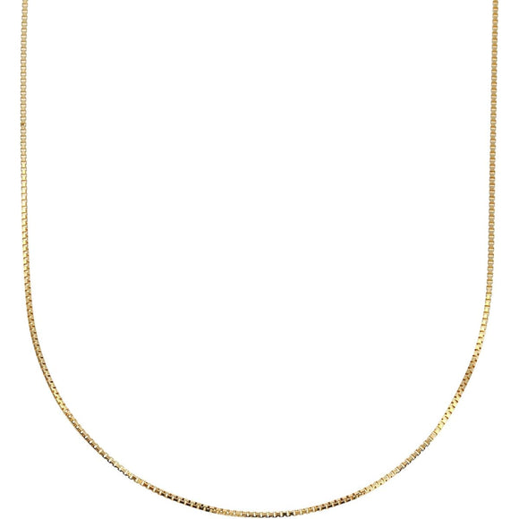 [Fairy Cullet] 18K Gold Necklace K18 Venetian Chain 45cm (Pin Type Adjuster 0.7mm Width Approx. 1.8g)