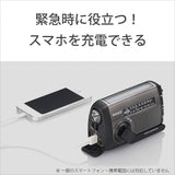 Sony ICF-B99 Portable Radio, Compatible with FM/AM/Wide FM, Hand Crank Charging/Solar Charging, Silver ICF-B99 S