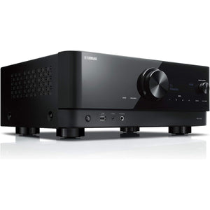 Yamaha AV Receiver RX-V4A(B) 5.1ch 4K120Hz Simple design with black mirror finish, Black