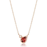 [Vendome Aoyama] K10PG Garnet Necklace AJAN157440GN Pink Gold