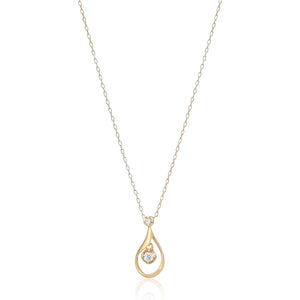 Vendome Aoyama Necklace K10 Yellow Gold AJVN132240DI Drop Necklace