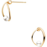 VA Vendome Aoyama Earrings K10 Yellow Gold Freshwater Pearl GAVA0353 PF