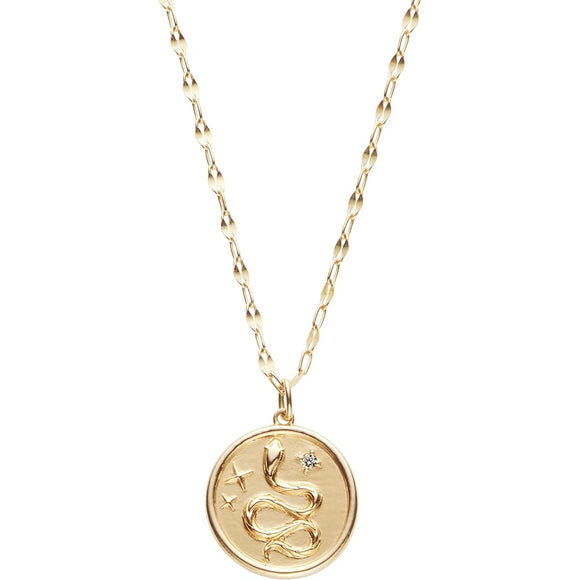 [Vendome Aoyama] Necklace K10 Snake Coin AJVN155545DI