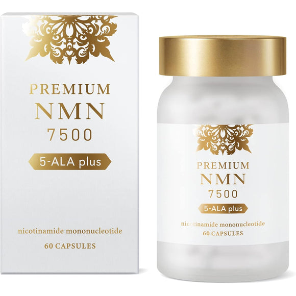 premium NMN 7500 NMN high compound 7500mg 5-ALA placenta resveratrol astaxanthin hyaluronic acid Made in Japan 60 capsules High purity 100% Domestic GMP certified factory