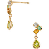 [VIHA Vendome Aoyama] Earrings K10 Yellow Gold Peridot GAVA0349 PD