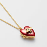 Vendome Boutique Necklace Heart Bee Locket VBMP364760R2