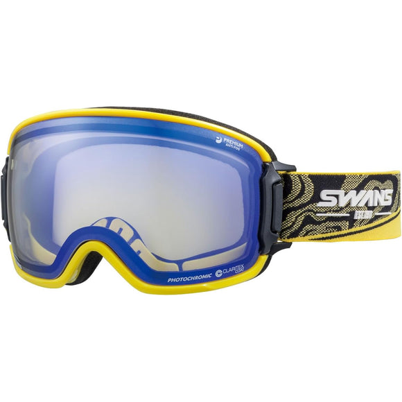 SWANS RIDGELINE Skiing and Snowboarding Goggles, Anti-Fog, Equipped with Premium Anti-Fog, Water Repellent