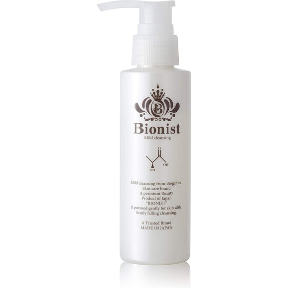 Bionist Mild Cleansing Gel for Open Pores and Blackheads, Makeup Remover, Skin-Beautifying Bacteria, Lactic Acid Bacteria, Made in Japan, 100mL, 30-Day Use