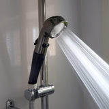 Arromic Water Saving Shower Pro Premium Nano Bubble (Chrome Black)