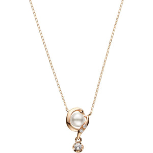 [Vendome Aoyama] Necklace K10 pink gold heart Akoya pearl AJAN154340PA