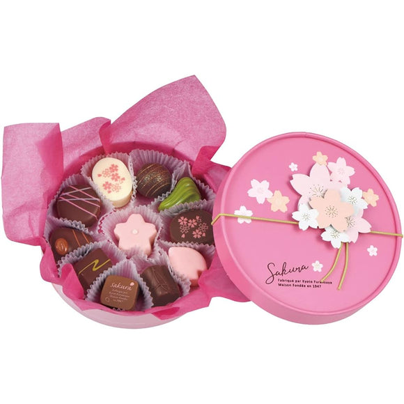 Frenchya Seika 8305 Miyako Sakura L 11 Piece | Kyoto Furansuya Gift Chocolate White Day Cute Pink Cherry Blossom Cherry Blossom Celebration Passing Graduation Entrance