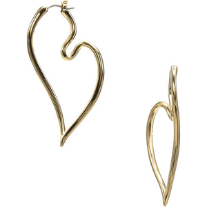 Vendome Boutique Heart Hoop Earrings VBMA9041 AU