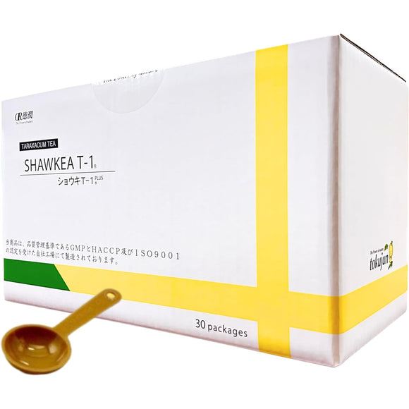 TIJ SELECT SHAWKEA T-1 Dandelion Tea (Taraxacum Tea) Shoki T-1 Plus 100ml x 30 packets, Tokujun (original measuring spoon included)
