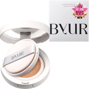 ByUR Serum Fit Full Cover Glow Cushion <Foundation> Transparent, Glowing Skin, Contains Serum Ingredients, Moisturizing, Dry, Korean Cosmetics, Coverage, Pores, Base Makeup, Sun Protection, SPF50+, PA++++ (#21 Natural Beige (Renewal))